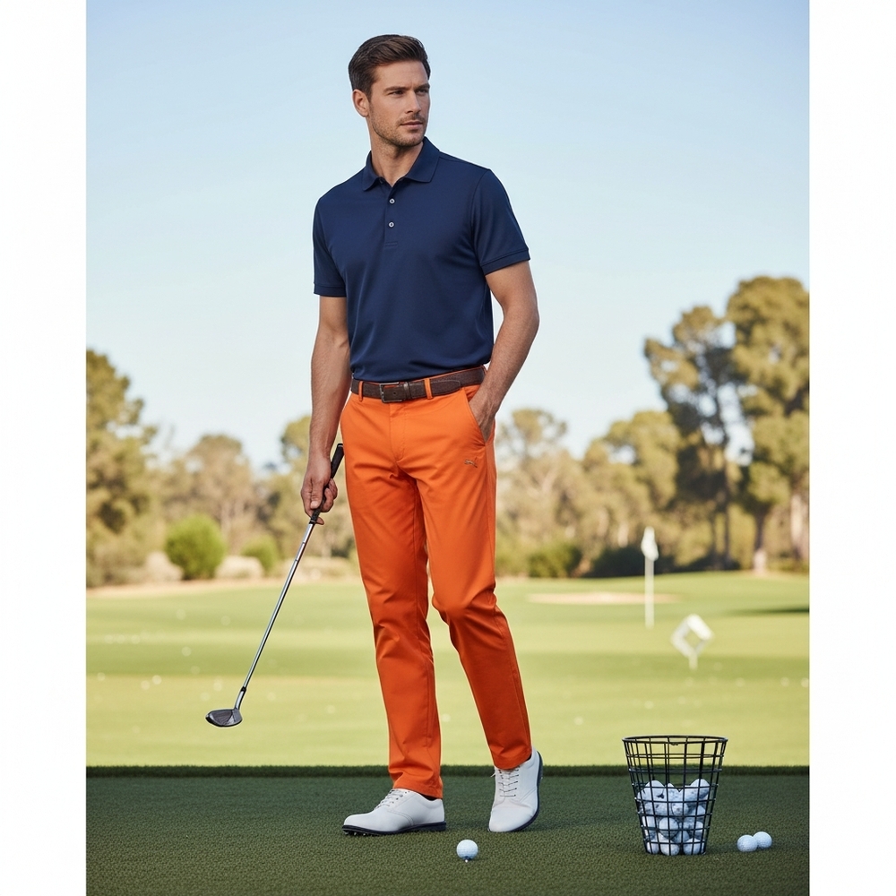 PUMA Orange Golf Pants Size 32x32
